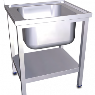Fregadero comercial de acero inoxidable