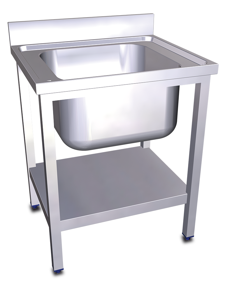 Fregadero comercial de acero inoxidable