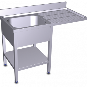 Fregadero comercial de acero inoxidable