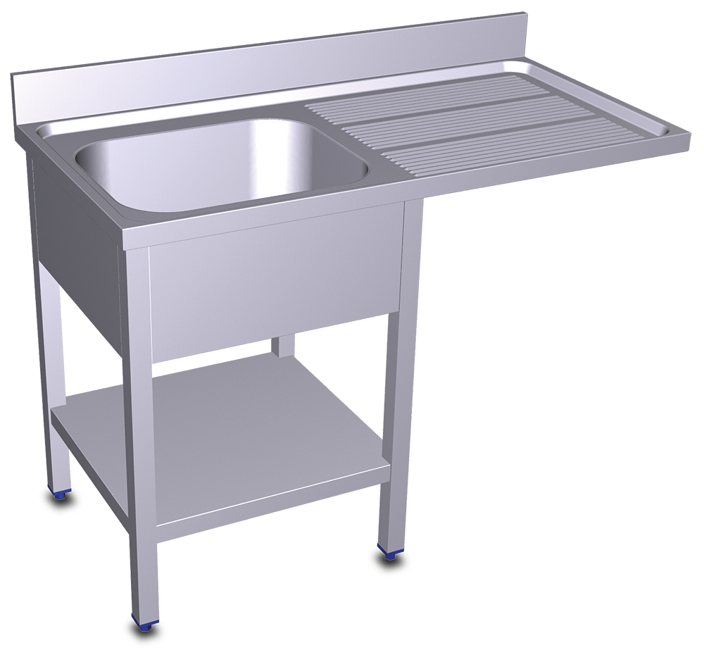 Fregadero comercial de acero inoxidable