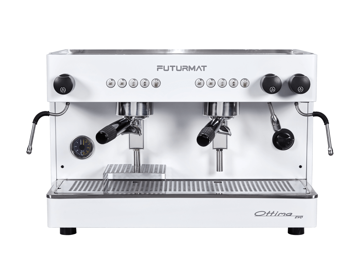Cafetera profesional Ottima Evo 2 G Elect de Futurmat con 2 grifos color negro - Imagen 2