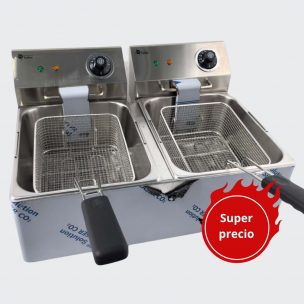Freidora doble 8L+8L